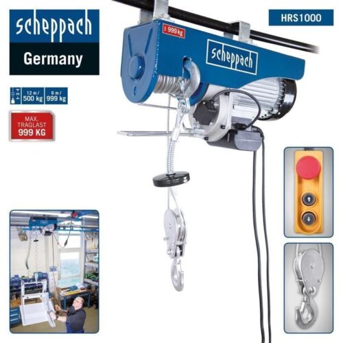 Електрическа лебедка HRS 1000 / Scheppach 5906905901 / 2