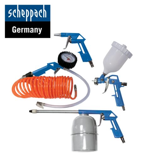 Комплект пневматични инструменти 5 бр. / Scheppach 3906101704 / 1