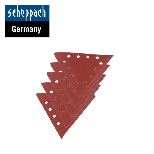 Триъгълна шкурка за жираф за шлайфане Едрост 80, 10 броя / Scheppach 7903800601 / 1