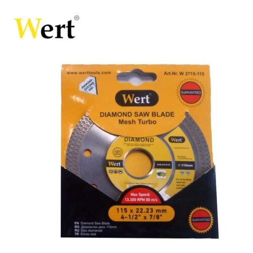 Диамантен диск 115mm / Wert 2715-115 / 2