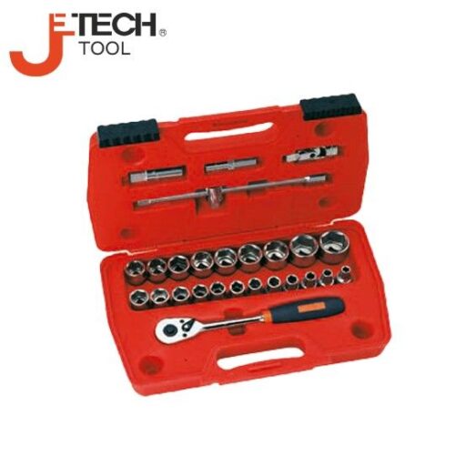 Гедоре комплект тресчотка с вложки 1/2“, 27части /JeTECH Je SK1/2-27SP/ 1