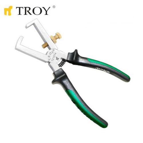 Клещи за оголване на кабел 160 мм / TROY 21014 / 2