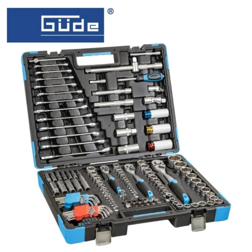 Комплект гедоре вложки и битове с тресчотка GWZK 157 / GUDE 39003 / 1