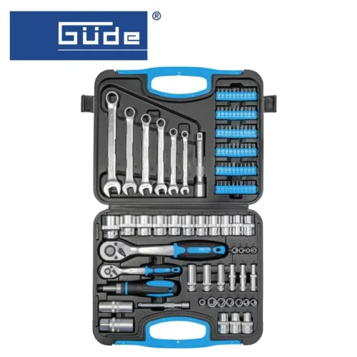 Комплект гедоре вложки и битове с тресчотка GWZK 104 / GUDE 39002 / 2