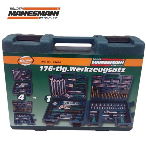 Комплект инструменти 176 части / Mannesmann 29086 / 3