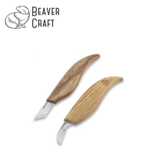 Комплект ножове за дърворезба 2 бр. / BeaverCraft S04 / 1