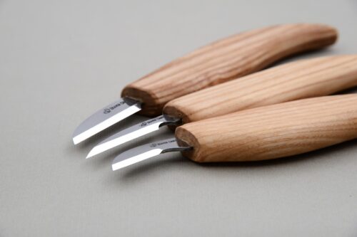 Комплект ножове за дърворезба 3 броя с аксесоари / BeaverCraft S06 / 2