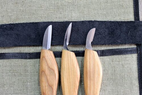 Комплект ножове за дърворезба 3 броя с аксесоари / BeaverCraft S06 / 3