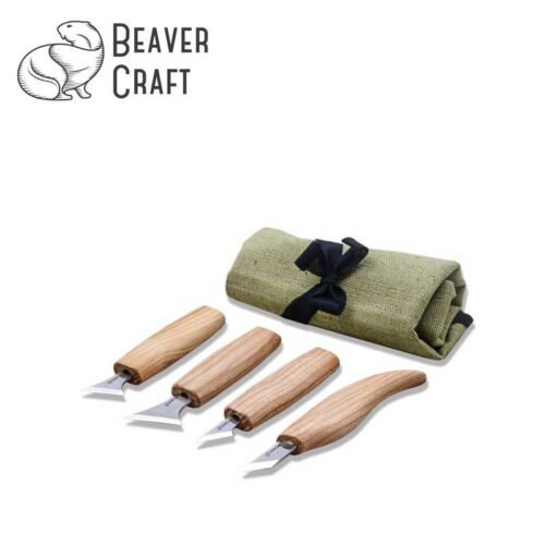 Комплект ножове за дърворезба 4 бр. / BeaverCraft S05 / 1