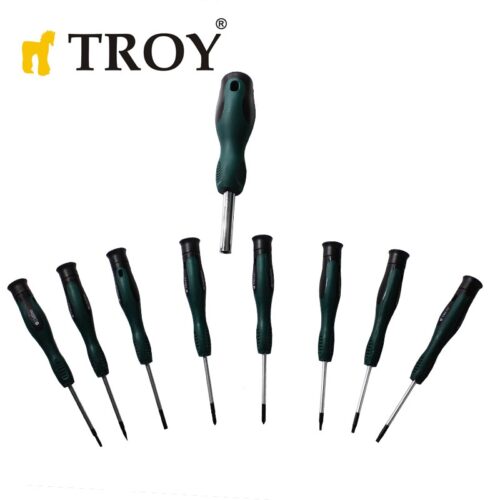 Комплект отвертки и битове с поставка - 50 части / Troy 22350 / 5