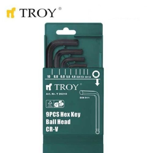 Комплект шестограмни ключове / TROY 26220 / 1