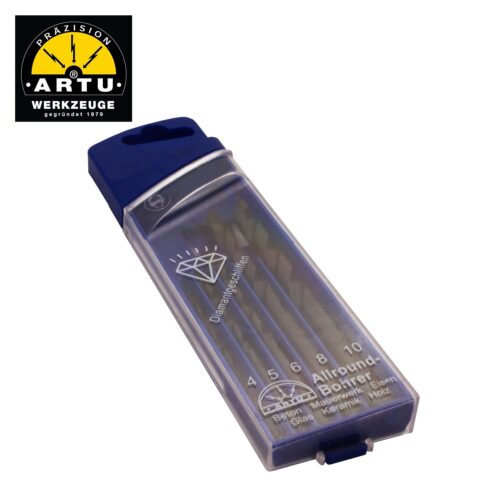Комплект универсални свредла в пластмасова кутия 5 части / ARTU 5p / 5