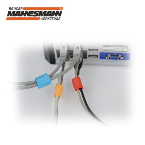 Комплект велкро ленти за кабели 50 броя / Mannesmann 42610 / 6