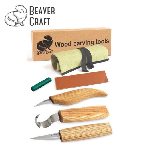 Комплект за дърворезба 3ножа / BeaverCraft S17 / 1