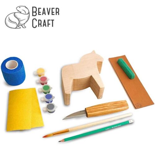 Комплект за дърворезба - Конче / BeaverCraft DIY02 / 1