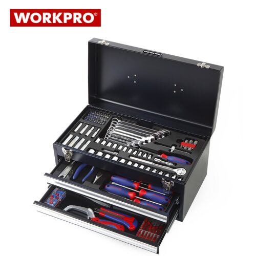 Метален куфар с инструменти за техници 239 части / Workpro W009028 / 2