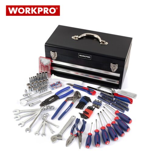 Метален куфар с инструменти за техници 239 части / Workpro W009028 / 1
