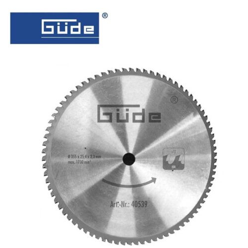 Метален циркулярен диск 355мм / GUDE 40539 / 1