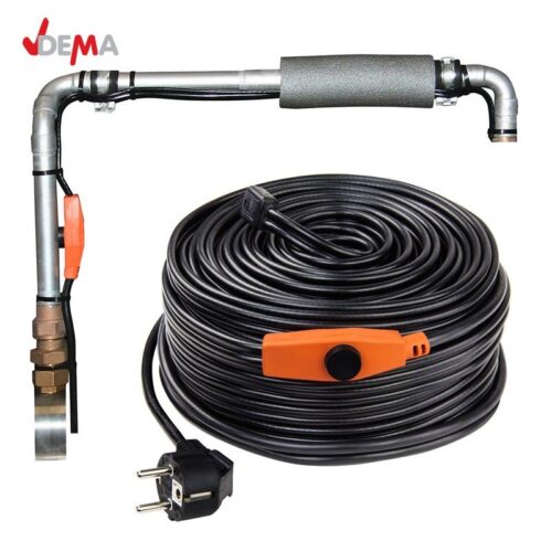 Нагревателен кабел, защитаващ от замръзване, снабден с термостат, 37 м / DEMA 27507 / 2