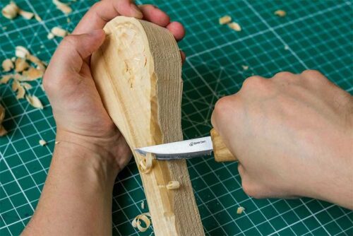 Нож за дърворезба, заострен връх 60мм / BeaverCraft C1 / 6