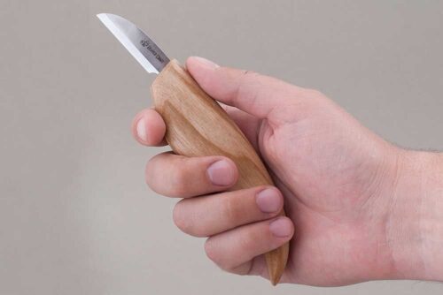 Нож за дърворезба, право острие 40мм / BeaverCraft C2 / 3
