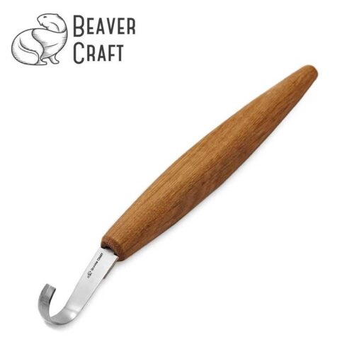Нож за дърворезба с десен ръб / BeaverCraft SK5R / 1