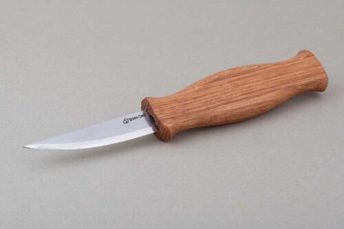 Нож за дърворезба с дървена дръжка 200/80 мм / BeaverCraft C4 / 3