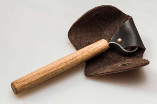 Нож за дърворезба тип лъжица с дръжка от дъб 4