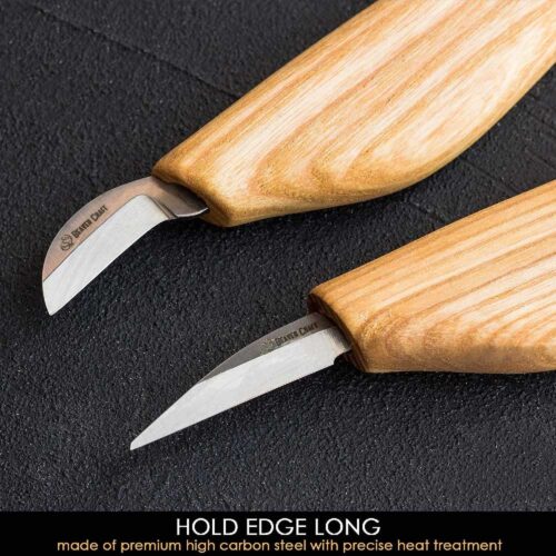 Нож за фина дърворезба, Комплект 2бр / BeaverCraft S16 / 3
