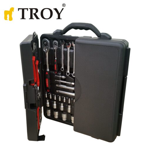 Професионален комплект ръчни инструменти в куфар, гедоре 110 части / Troy 21910 / 3