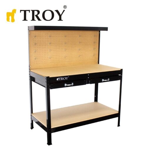 Работна маса с 2 чекмеджета / Troy 90014 / 1