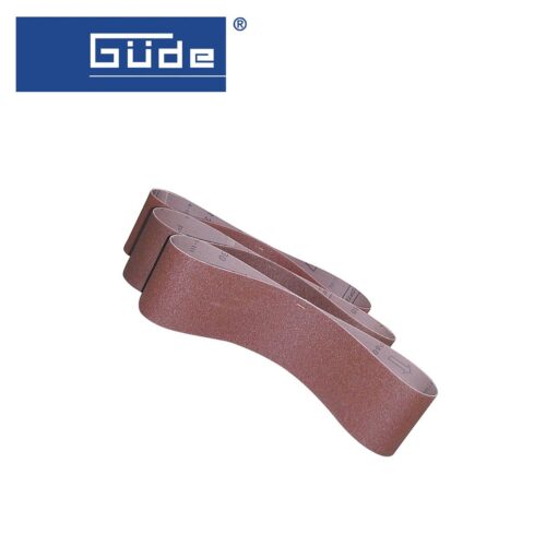 Шлайфаща лента за лентов шлайф - с подложка от плат 50x686 K100, 3 броя в пакет / GUDE 40369 / 2