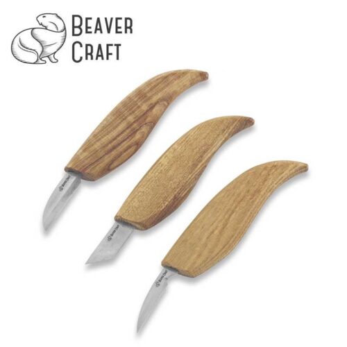 Комплект за дърворезба от 3 ножа / BeaverCraft S12 / 1