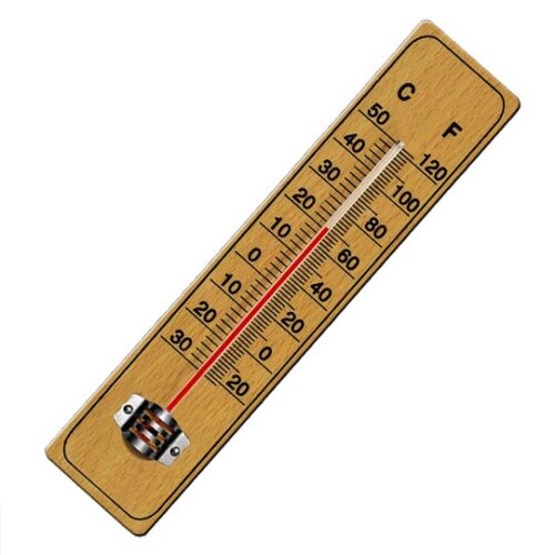Термометър - дървен гръб, с две скали 2