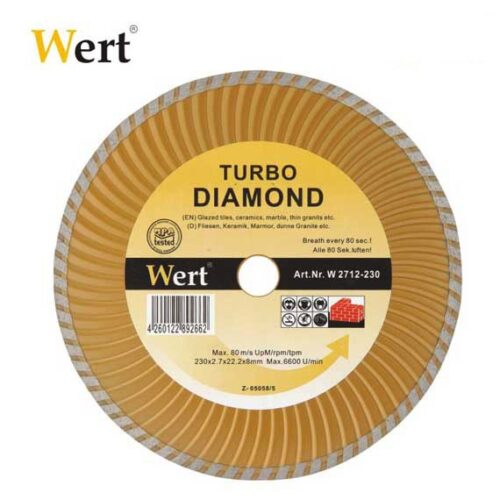 TURBO Диамантен диск за гранит, мрамор, керамика и камък (180mm) 1