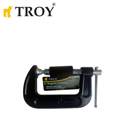 Дърводелска C-образна стяга 75мм / TROY 25063 / 1