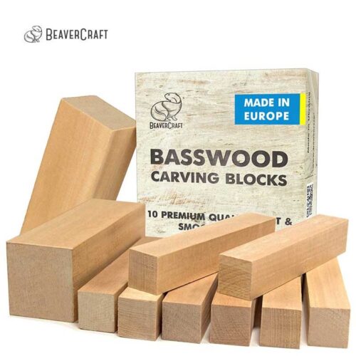 Заготовки за дърворезба, блокчета 10бр. / BeaverCraft BW10 / 1