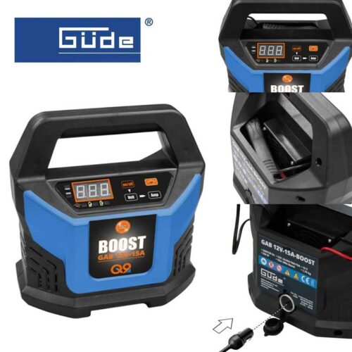 Зарядно за акумулатор GUDE GAB 12V-15A / 85143 / 2