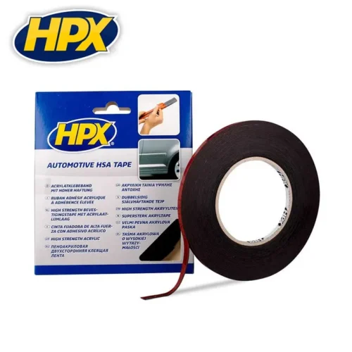 HPX Двойно лепяща лента 6 мм / 10 м, акрилна, антрацит 1