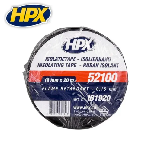 HPX Изолационна лента VDE 19 мм / 20 м Черна 1