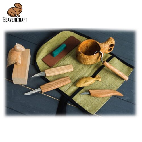 Комплект резбарски ножове за лъжици / BeaverCraft S48 / 1