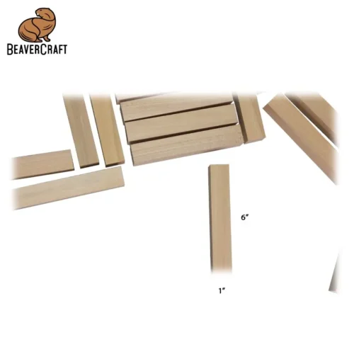 Заготовки за дърворезба, блокчета 16 бр. / BeaverCraft BW16 / 4
