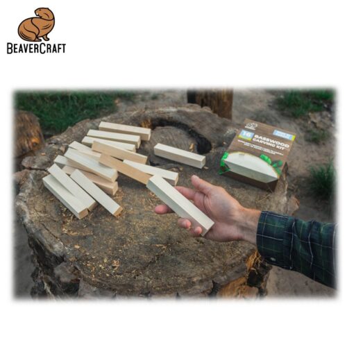 Заготовки за дърворезба, блокчета 16 бр. / BeaverCraft BW16 / 5