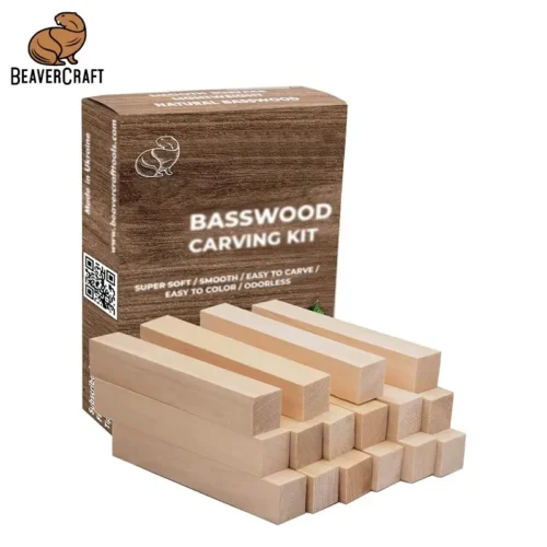 Заготовки за дърворезба, блокчета 16 бр. / BeaverCraft BW16 / 1