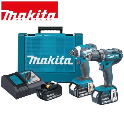 Комплект акумулаторни инструменти / акумулаторен винтоверт и гайковерт / MAKITA DLX2127X1 / 1
