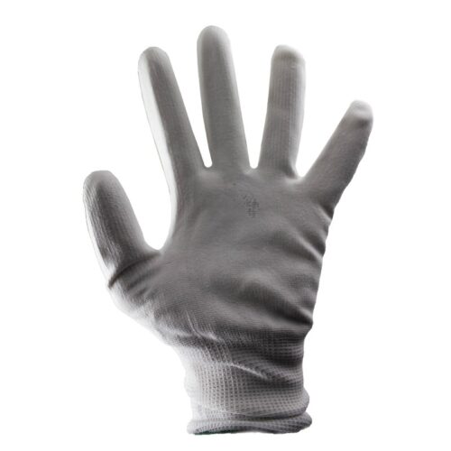 Работни ръкавици - с покритие от нитрил / PROHAND PU 700 13G / бели, размер 8 2