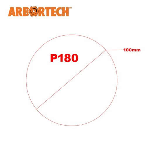 Шлайфаща шайба / Шкурка - кръгла едрост P 180 / Arbortech PWC.FG.DISC18008 / 8 бр. 2