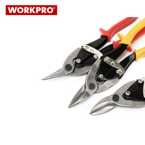 Комплект Ножици за ламарина 3 части / Workpro W000401 / 2