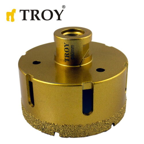 Диамантена боркорона за ъглошлайф 80 мм, М14 / Troy 27450-80mm / 1