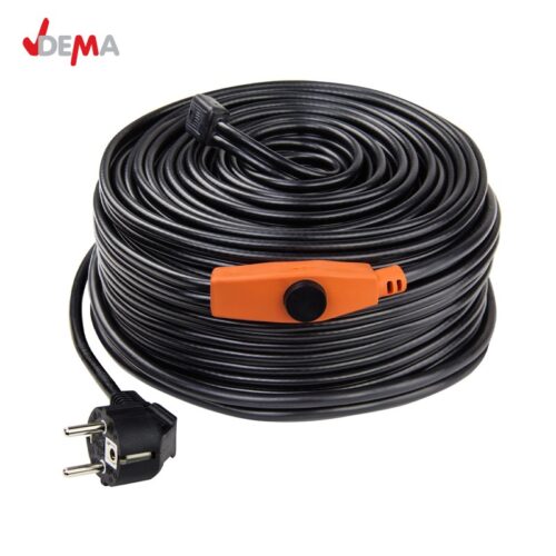 Нагревателен кабел, защитаващ от замръзване, снабден с термостат, 49м / DEMA 27508 / 1
